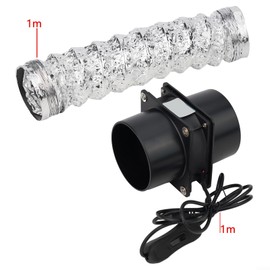 USB Solder Fume Extractor Fan Pipe Duct Exhuast Fan With Pipe Tube Ventilation Fan(Fan plus 1m pipe)