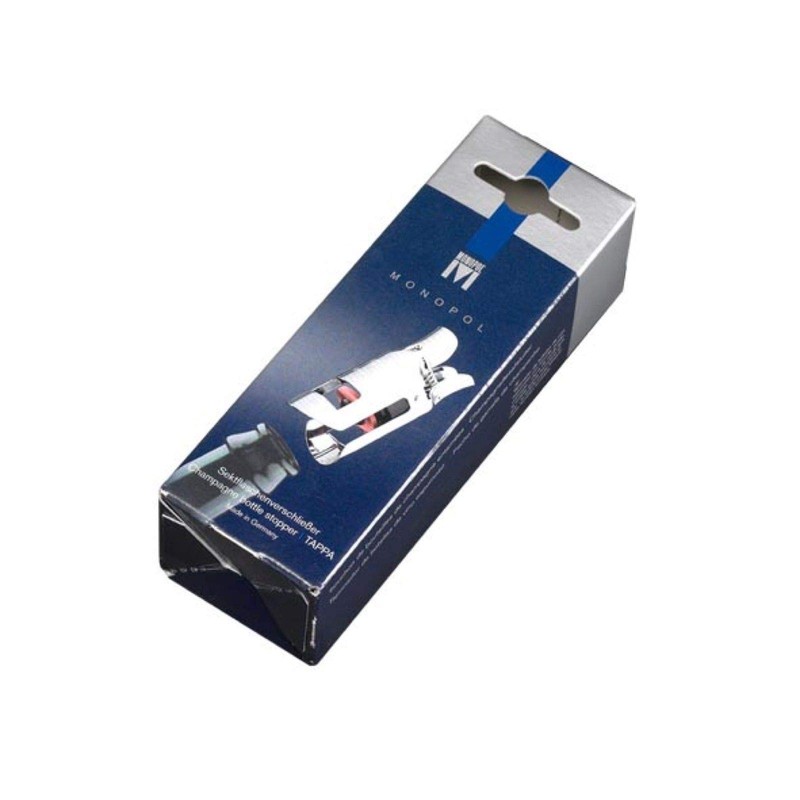 Monopol Champagne Stopper in Chrome Plated Dishwasher Safe and Rustproof,