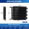 TIEVISHO 1/2" Transmission Cooler 16 Pass Aluminium alloy 8AN Tube