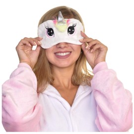 ToBeInStyle Women's Unicorn Sleeping Eye Masks - White - OS