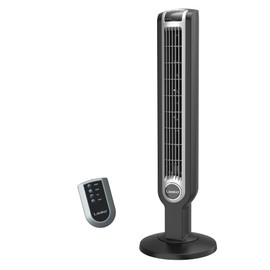 Lasko Oscillating Tower Fan with Remote Control, 3 Quiet Speeds, Timer for Bedroom, Kitchen, Office Use, Black, 36" 2511