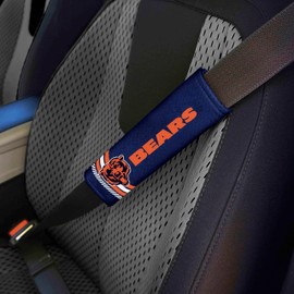 FANMATS 32089 Chicago Bears Team Color Rally Seatbelt Pad - 2 Pieces
