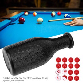 SPYMINNPOO Billiard Shaker Bottle Snooker Pool Shaker Billiard Pool Shaker Bottle with 16 Numbered Tally Balls Pool Dice Box Billiard Accessories (Black), SPYMINNPOOzgsh4tb6nw-11