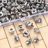 110 Pcs/55 Set Rack Mount Cage Nuts and Rack Screws