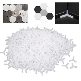 Tile Spacers,Wall Floor Tile Plastic Y Type Spacers Tiling Tools 3mm White 1000pcs
