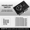 Headlight Fog Light Switch with Panel Dimmer Control – Compatible