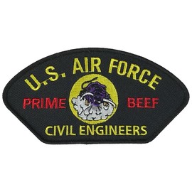 Embroidered Patch - Patches for Women Man - US AIR Force Prime Beef Civil Engineers Patch