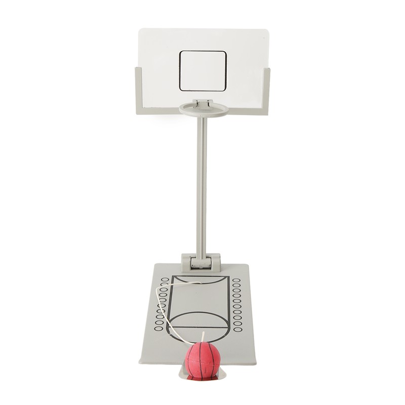 Desktop Basketball Game Foldable Reduce Pressure Aluminium Alloy Miniature Basketball