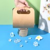 LiQunSweet 50 pcs Kraft Paper Cup Carrier Portable Disposable Holder