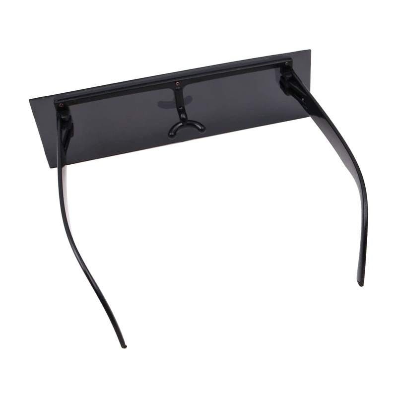 WANGCL Pack of 2 Flat Rectangular Glasses Pixel Sunglasses for