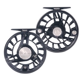 MAXIMUMCATCH Maxcatch AVID PRO Fly Fishing Reel with CNC-machined Aluminum Body Super Large Arbor Design-3/5, 5/7, 7/9 Weights (Black, 7/9wt)