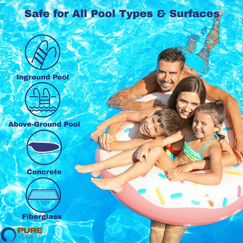 Pure + Simple | All-in-One Weekly Pool Treatment | Controls