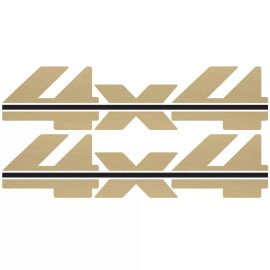 Vinylmark LLC 1988 - 1997 4x4 Decals for Chevy Silverado GMC Sierra 1500 2500- Vinylmark GOLD