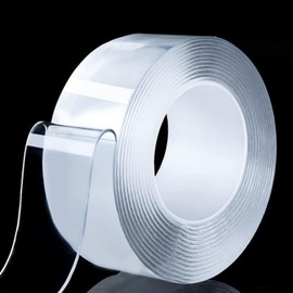 Double Sided Magic Tape, Super Strong, Transparent, No Mess Residue, High Viscosity, Repeated Heat Resistant, Washable, DIY, Multi-functional, Multiple Sizes, Prevents Slipping, Home, Entrance Mat,
