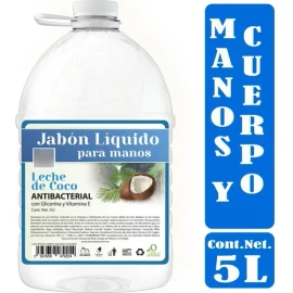 Jabón Líquido Para Manos Coco 5 Litros Vivonatural