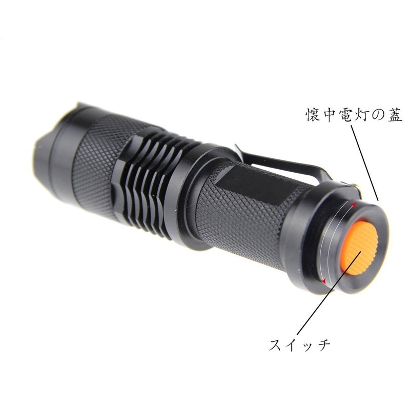 WindFire Red Light, Red Flashlight, Q5 LED, Handy Light with