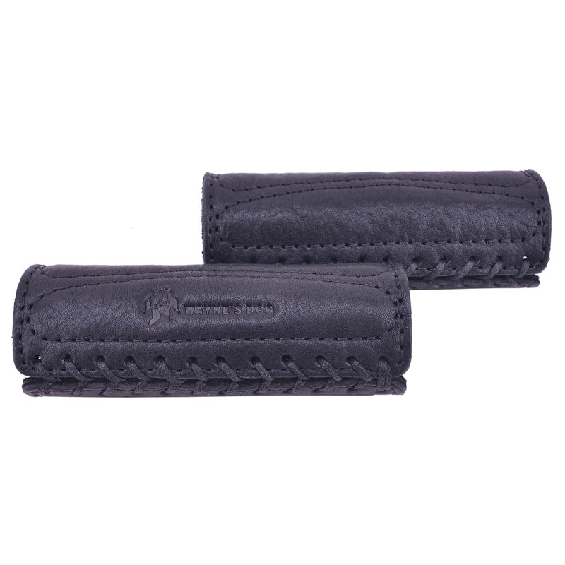 Leather Motorcycle Handlebar Grip Covers for HD Motorcycles - No