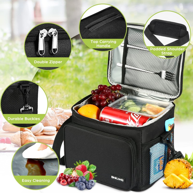 Insulated Lunch Bag Reusable Lunch Box for Men/Women, Lunch Cooler