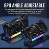 EZDIY-FAB PCIe 4.0 GPU Support Bracket, Vertical GPU Holder Multi-Angle