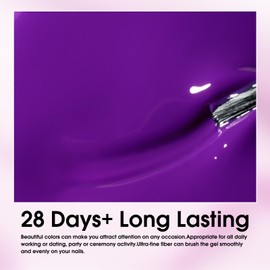 VENALISA Purple Gel Nail Polish 1 Pcs Dark Purple Color Gel Polish Soak Off UV Gel DIY at Home Manicure Salon Nail Art For Girls Women