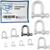 1 Piece 12 mm Stainless Steel Round Shackle V4A Short