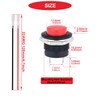 MKBKLLJY 10pcs 16mm Red Push Button Switch SPST 3A 250V
