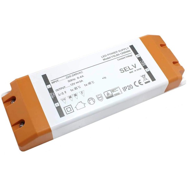 LED Transformer 12 V 60 W 5 A Power Supply,