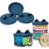 OHMO 3 Pack Small Cat Food Can Lids, Silicone Pet