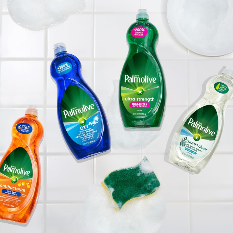 Palmolive Ultra Dishwashing Liquid Dish Soap, Pure + Clear Fragrance