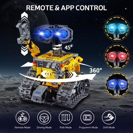 IKUPER STEM Robot Building Set for Kids, Creator 4 in 1 Remote & APP Controlled Robot Toys, Creative Mindstorms Educational Gifts, Build A Robot for Boys & Girls Aged 6+ (560 Pieces)