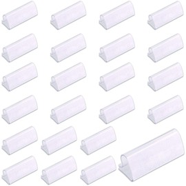 Keadic 30Pcs Clear Table Skirting Clips Tablecloth Clips with Vercro for Table 3/4 - 1 Inch with Hook and Loop for Wedding Home Meeting Party Picnic Patio Banquet Indoor Outdoor Activities