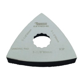 1 x SabreCut SC80SP_1 Large 80mm x 80mm Sanding Pad Compatible with Fein SuperCut and Festool Vecturo (Non-StarLock) Oscillating Multitool Multi Tool Accessories