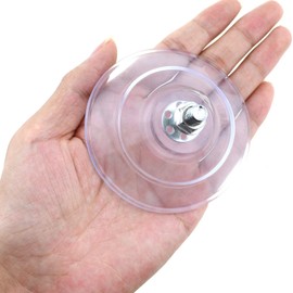 Bxian 4PCS Transparent Large 85mm PVC Suction Cup with M8 Screw Nut for Door Window Tiles Car Windshields