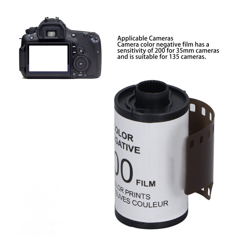12 Sheets Camera Color Negative Film High Clarity High Resolution