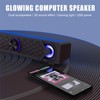 Computer Speakers,Smalodi PC Speaker Mini Led Soundbar Cool Design Perfect