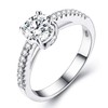 EVER FAITH® 925 Sterling Silver Classical Round Cut .25ct CZ