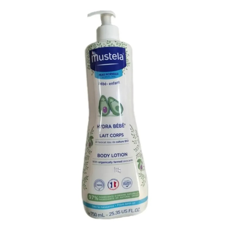 Loción Corporal Mustela Hydra Bebé Para Piel Normal 750 Ml