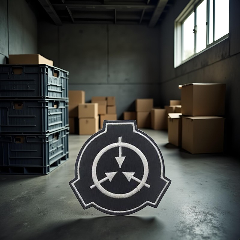 Black SCP Foundation Special Containment Procedures Foundation Logo Military Hook