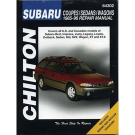 Chilton Subaru Coupes/Sedans/Wagons 1985-96 Repair Manual