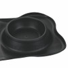 Double Pet Bowl Steel with Non-Slip Rubber Mat
