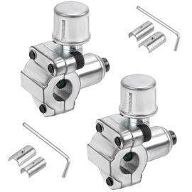 2pcs BPV-31 Piercing Valve & 2 Hex Key & 4 Adapter, Metal Refrigerator Line Tap Valve for 1/4" 5/16" 3/8" Outer Diameter Refrigerator Pipes Replace TJ90BPV31 AP4502525 BPV31D GPV14