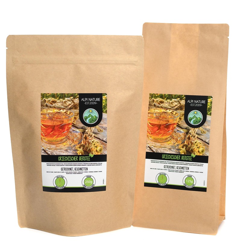 Greek mountain tea (250g, 8.8oz), cut, gently dried, 100% pure