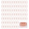100pcs Rose Gold Star Paper Clips Slip Resistance Rust Prevention
