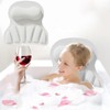 Aokelily Bath Silicone Pillow Luxury Bathtub Pillow with Non-Slip Suction