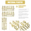HOMSFOU DIY Clock Numerals Kit 5 Sets 1.5 Inch Gold