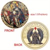 Brave Warrior Challenge Coin Guardian Angel Lucky Coin Gift with