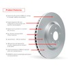 Dynamic Friction Company Front Hi-Carbon Alloy Aluminum Hat Brake Rotor