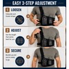 Radio Chest Harness, Canvas and Leather Radio Holster