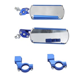 1 Pair Handlebar Bike Mirror 360 Degree Rotatable Scratch Resistant HD Safety Bicycle Rearview Mirror for Wheelchair