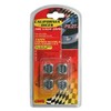 Dice Valve Chrome with Black Spots, Set of 4, 02464